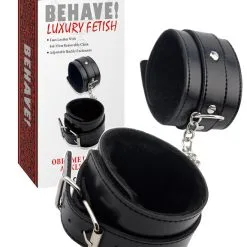 Behave! Luxury Fetish - Menottes Chevilles Obey Me