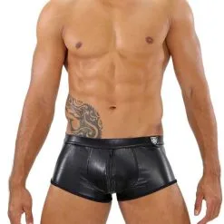 Boxer Fetish Full Zip - Noir 6 Boxer Fetish Full Zip - Noir -Poppers Soldes boxer fetish full zip noir 1 1 9177