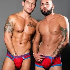 Boxer Trophy Boy Mesh - Rouge -Poppers Soldes boxer trophy boy mesh rouge 6 1 9246