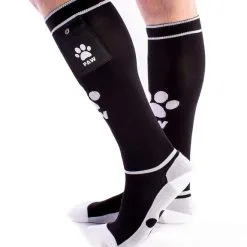 Brutus Puppy Party Socks With Pockets - Black/white -Poppers Soldes brutus puppy party socks with pockets black white 2 1 9207