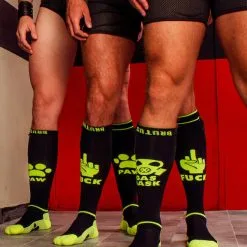 Chaussettes Brutus Gas Mask Party Pockets - Noir/jaune Neon 12 Chaussettes Brutus Gas Mask Party Pockets - Noir/jaune Neon -Poppers Soldes chaussettes brutus gas mask party pockets noir jaune neon 4 1 9133