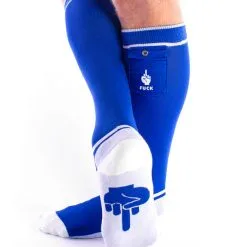 Chaussettes Fuck Party Pockets - Bleu/blanc -Poppers Soldes chaussettes fuck party pockets bleu blanc 1 3 9136