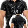 Chemise Viral Vinyl - Noir -Poppers Soldes chemise viral vinyl noir 0 1 8748