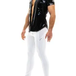 Chemise Viral Vinyl - Noir -Poppers Soldes chemise viral vinyl noir 2 1 8748