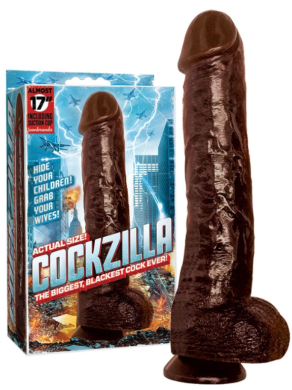 Cockzilla - Gode Noir R?aliste 16.5 Inch 3 Cockzilla - Gode Noir R?aliste 16.5 Inch