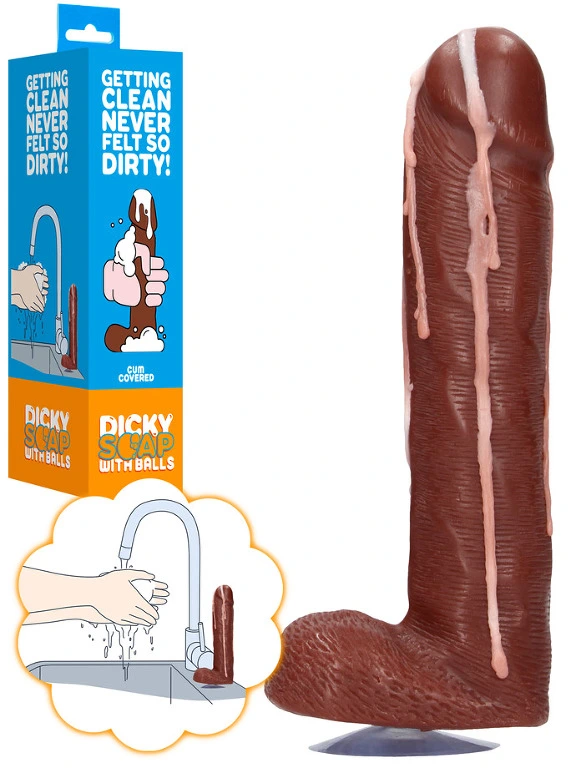 Dicky Soap & Balls - Cum Covered - Peau Fonc?e 3 Dicky Soap & Balls - Cum Covered - Peau Fonc?e