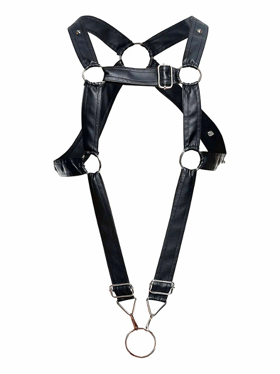 DNGEON Cross Cockring Harness - Noir 6 DNGEON Cross Cockring Harness - Noir – Image 4