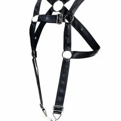 DNGEON Cross Cockring Harness - Noir 11 DNGEON Cross Cockring Harness - Noir -Poppers Soldes dngeon cross cockring harness noir 4 1 9339