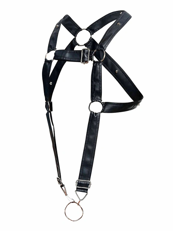 DNGEON Cross Cockring Harness - Noir 7 DNGEON Cross Cockring Harness - Noir – Image 5