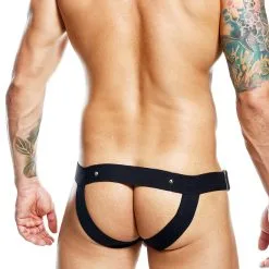 DNGEON Jockstrap Cockring - Noir -Poppers Soldes dngeon jockstrap cockring noir 4 1 9408