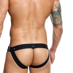 DNGEON Peakaboo Jockstrap - Noir -Poppers Soldes dngeon peakaboo jockstrap noir 4 2 9627