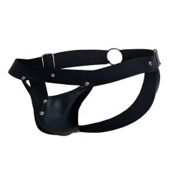 DNGEON Peakaboo Jockstrap - Noir -Poppers Soldes dngeon peakaboo jockstrap noir 6 2 9627