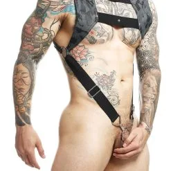 DNGEON Top Cockring Harness - Gris 8 DNGEON Top Cockring Harness - Gris -Poppers Soldes dngeon top cockring harness gris 1 1 9341