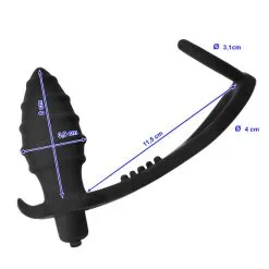 Grooved Silicone Vibrating Prostate Stimulator Cockring -Poppers Soldes grooved silicone vibrating prostate stimulator cockring 1 1 8629