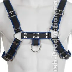 Harnais BDSM En Cuir V?ritable Noir / Bleu 6 Harnais BDSM En Cuir V?ritable Noir / Bleu -Poppers Soldes harnais bdsm en cuir vritable noir bleu 1 1 7671