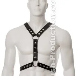 Harnais En Cuir Noir Avec Boutons En M?tal 6 Harnais En Cuir Noir Avec Boutons En M?tal -Poppers Soldes harnais en cuir noir avec boutons en mtal 1 1 6294