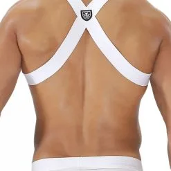 Harnais Party Boy Elastic - Blanc -Poppers Soldes harnais party boy elastic blanc 2 1 9487