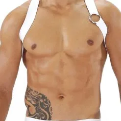 Harnais Party Boy Elastic - Blanc -Poppers Soldes harnais party boy elastic blanc 3 1 9487