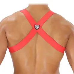 Harnais Party Boy Elastic - Rouge -Poppers Soldes harnais party boy elastic rouge 3 1 9480