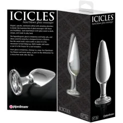 Icicles No. 26 - Plug De Massage Anal En Verre Souffl? -Poppers Soldes icicles no 26 plug de massage anal en verre souffl 2 1 6970