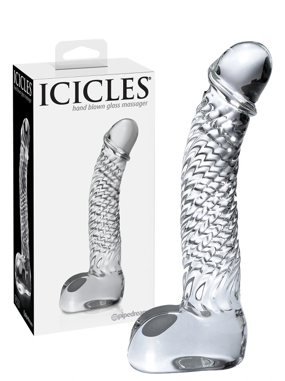 Icicles No. 61 - Dildo De Massage En Verre Souffl? Pipedream 3 Icicles No. 61 - Dildo De Massage En Verre Souffl? Pipedream