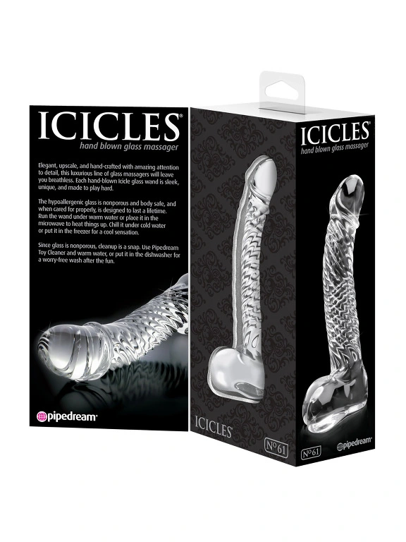 Icicles No. 61 - Dildo De Massage En Verre Souffl? Pipedream 6 Icicles No. 61 - Dildo De Massage En Verre Souffl? Pipedream – Image 4