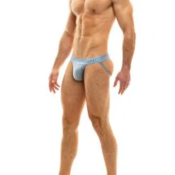 Jockstrap Glam Sparkle - Steel Blue -Poppers Soldes jockstrap glam sparkle steel blue 2 1 9019