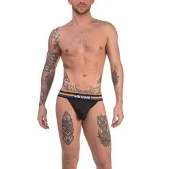 Jockstrap Pride - Noir 7 Jockstrap Pride - Noir -Poppers Soldes jockstrap pride noir 1 1 8711