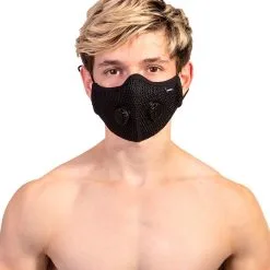 Masque Avec Valve - Noir -Poppers Soldes masque avec valve noir 3 1 8678