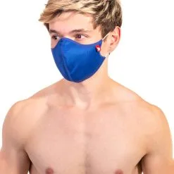 Masque En Tissu Avec Filtre - Bleu -Poppers Soldes masque en tissu avec filtre bleu 1 1 8676