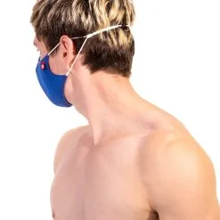 Masque En Tissu Avec Filtre - Bleu -Poppers Soldes masque en tissu avec filtre bleu 2 1 8676