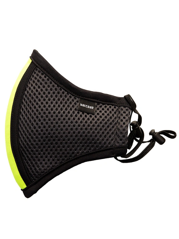 Masque Lavable Avec Filtre - Gris/jaune N?on 6 Masque Lavable Avec Filtre - Gris/jaune N?on – Image 4