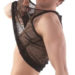 Mesh Tank Top Iriso - Noir -Poppers Soldes mesh tank top iriso noir 2 1 9455