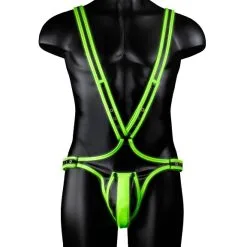 Ouch! Glow In The Dark - Full Body Harness -Poppers Soldes ouch glow in the dark full body harness 1 1 9526