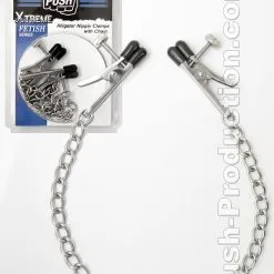 Pinces ? T?tons Alligator Avec Cha?ne - Push Xtreme Fetish