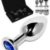 Plug Anal Rosebud Inox - Cristal Bleu - Small 1 Plug Anal Rosebud Inox - Cristal Bleu - Small -Poppers Soldes plug anal rosebud inox cristal bleu small 0 1 3902