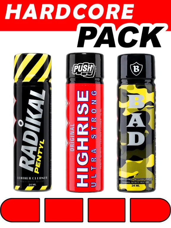 POPPERS HARDCORE PACK 3 POPPERS HARDCORE PACK