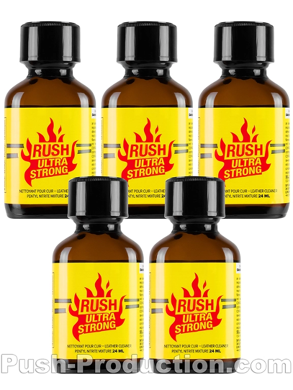 Poppers Rush Ultra Strong 24 Ml - Pack De 5 3 Poppers Rush Ultra Strong 24 Ml - Pack De 5