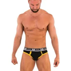 Push - Slip Premium Cotton - Noir/jaune 7 Push - Slip Premium Cotton - Noir/jaune -Poppers Soldes push slip premium cotton noir jaune 1 1 7825