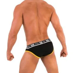 Push - Slip Premium Cotton - Noir/jaune 8 Push - Slip Premium Cotton - Noir/jaune -Poppers Soldes push slip premium cotton noir jaune 2 1 7825