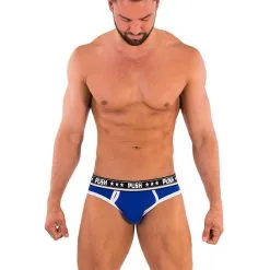 Push - Slip Premium Cotton - Royal/blanc -Poppers Soldes push slip premium cotton royal blanc 1 1 7826