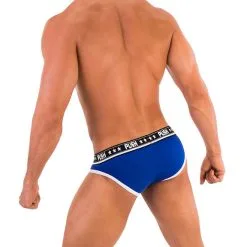 Push - Slip Premium Cotton - Royal/blanc -Poppers Soldes push slip premium cotton royal blanc 2 1 7826