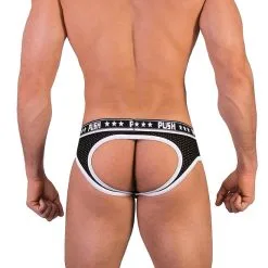 Push - Slip Premium Mesh Hole - Noir / Blanc 10 Push - Slip Premium Mesh Hole - Noir / Blanc -Poppers Soldes push slip premium mesh hole noir blanc 3 1 7662