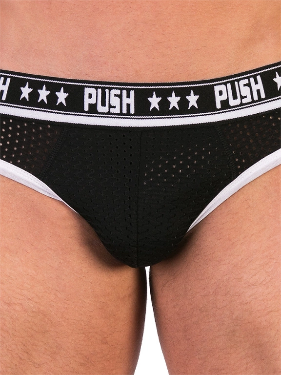 Push - Slip Premium Mesh Hole - Noir / Blanc 7 Push - Slip Premium Mesh Hole - Noir / Blanc – Image 5