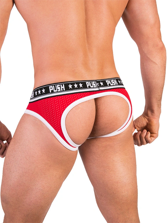 Push - Slip Premium Mesh Hole - Rouge/blanc 5 Push - Slip Premium Mesh Hole - Rouge/blanc – Image 3