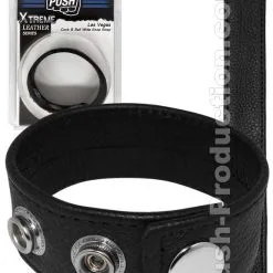 Push Xtreme Leather - Cock & Ball Strap Las Vegas Large