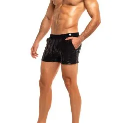 Short De Bain Tyres - Noir -Poppers Soldes short de bain tyres noir 3 1 8763