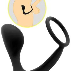 Silicone Prostata Stimulator Avec Cockring -Poppers Soldes silicone prostata stimulator avec cockring 1 1 8700