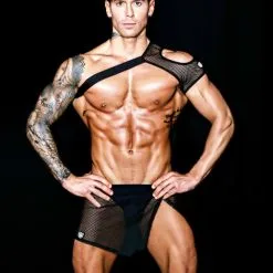 Skirt Circuit Mesh - Noir -Poppers Soldes skirt circuit mesh noir 6 1 9483