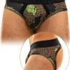 Slip Bottomless Trapped Camo - Kaki -Poppers Soldes slip bottomless trapped camo kaki 0 1 8756
